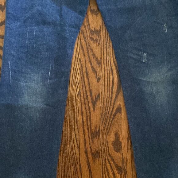 Ring of Fire Slim 20 Blue Jean Styled Distressed Holes/stitching - Picture 7 of 10